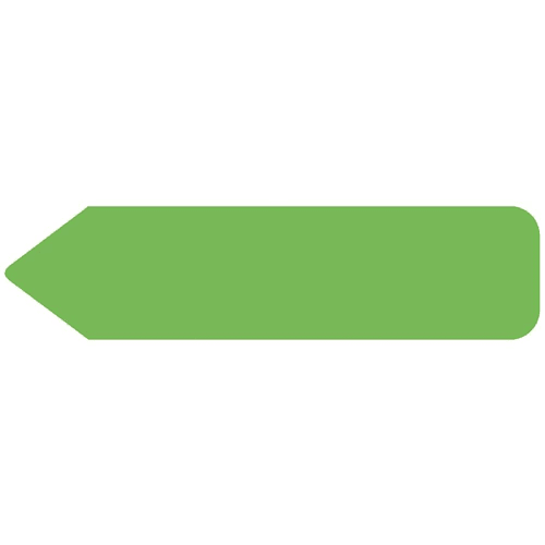 Rrd Uniarrow Flag 2-1/4"X9/16" Light Green Package Of 150