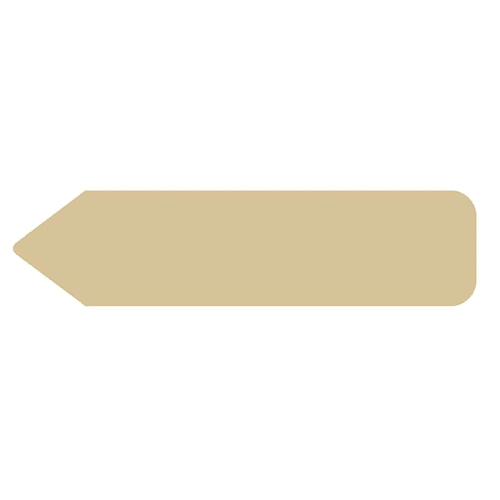 Rrd Uniarrow Flag 2-1/4"X9/16" Tan Package Of 150