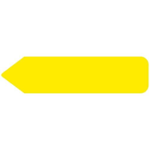 Rrd Uniarrow Plus Flag 1-3/4" X 13/32" Yellow