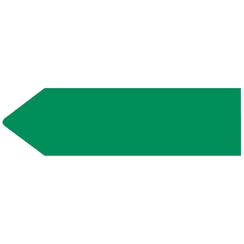 Rrd Uniarrow Spacesaver Flag 2"X9/16" Dark Green Package Of 150
