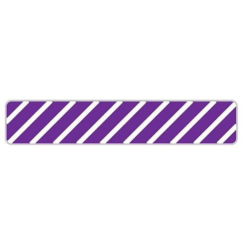 Rrd Uniflag15 Striped 1"X3/16" Purpple Package Of 450