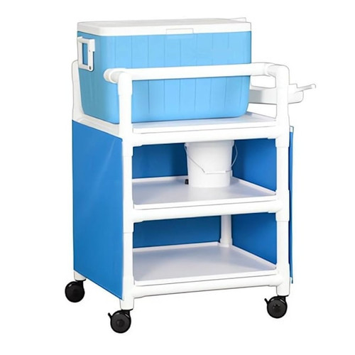 Ipu Ice Cart With 50 Qt Cooler And Generous Storage