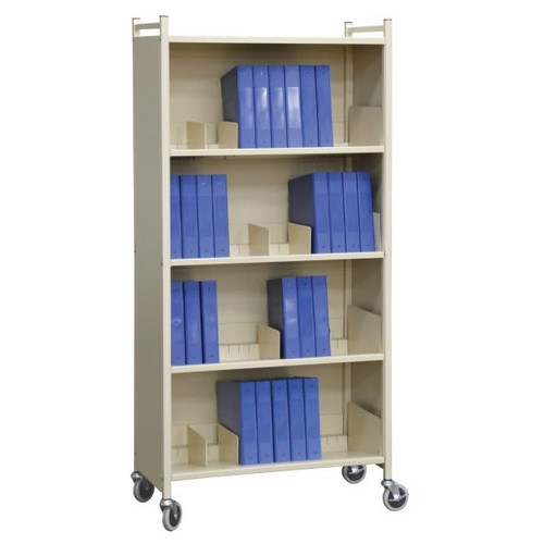 Omnimed Beige Versa Cabinet Style Moble Rack With Four Shelves