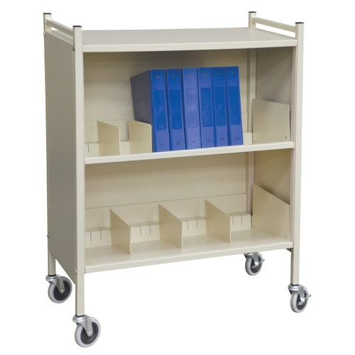 Omnimed Beige Versa Cabinet Style Moble Rack With Two Shelves