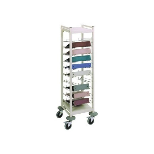 Omnimed Big Beam Horizontal Open Rack 12 Chart Capacity Beige