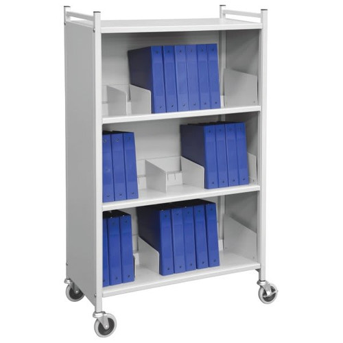 Omnimed Light Grey Versa Cabinet Style Moble Rack With Three Shelves