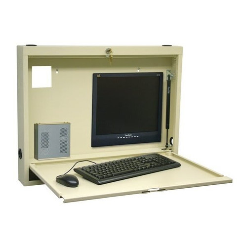 Omnimed Compact Informatics Wall-Mount Desk Beige