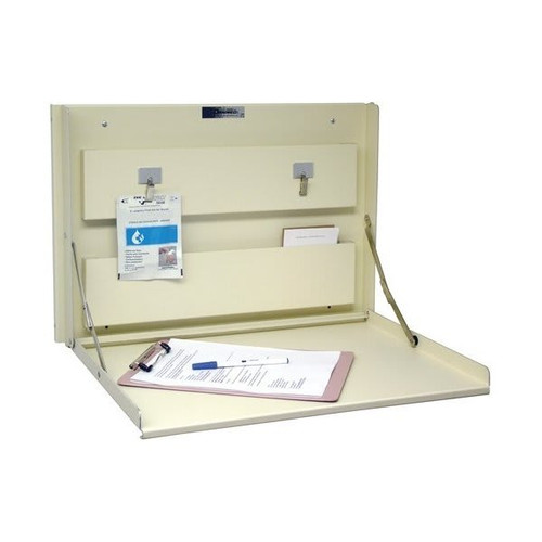 Omnimed Standard Wall Desk Beige Powder-Coated Steel