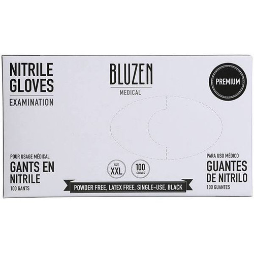 Safety Wercs 2x-Large Black 6 Mil. Examination Medical Nitrile Gloves (1000-Case)