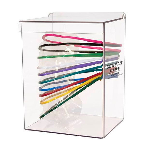 Bowman Dispensers Face Mask Dispenser - Cone - Bulk Clear Petg Plastic