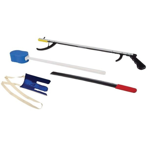 Hip Kit #2 26 Reacher Sock Aid 24 Metal Shoe Horn Contoured Sponge