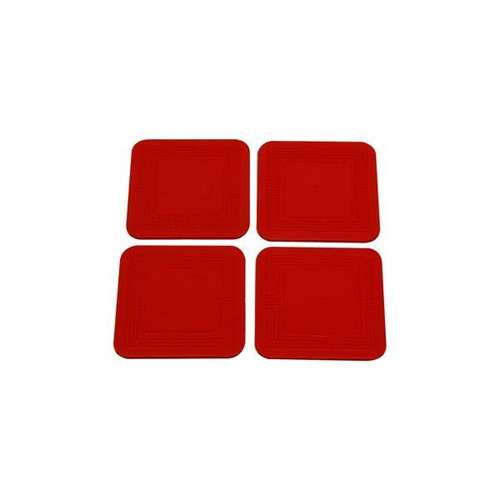 Dycem Non-Slip Coasters Red Set Of 4