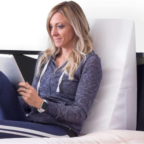 DMI 10 In. Bed Wedge Pillow, 24 X 24 In., White
