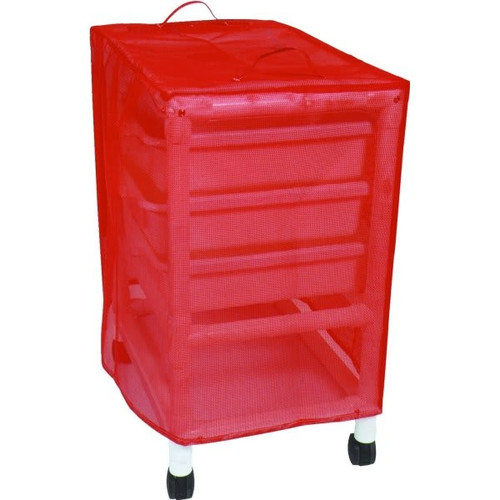 Mjm Crash Cart Cover Mesh Red