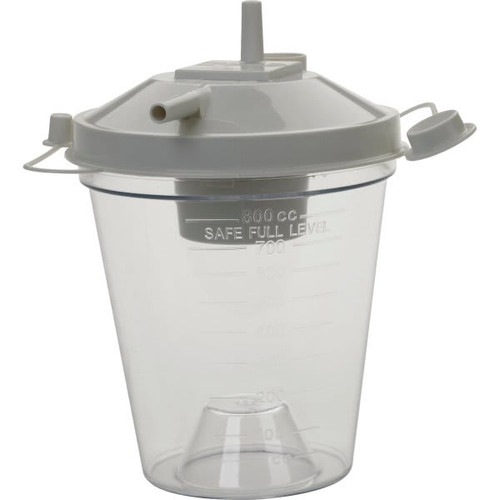Drive Medical Design 800cc Disposable Suction Canister & Lid, Case Of 48