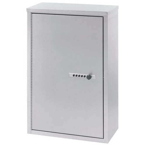Omnimed Stainless 8" Large Double Door Narcotic Cabinet With Combo Lock
