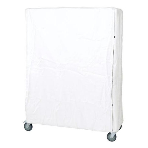 Quantum Storage Systems Cart Cover 400 Denier White Nylon Velcro Closure 18wx48lx74h Inch