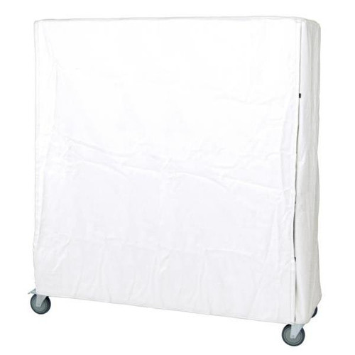 Quantum Storage Systems Cart Cover 400 Denier White Nylon Velcro Closure 18wx60lx74h Inch