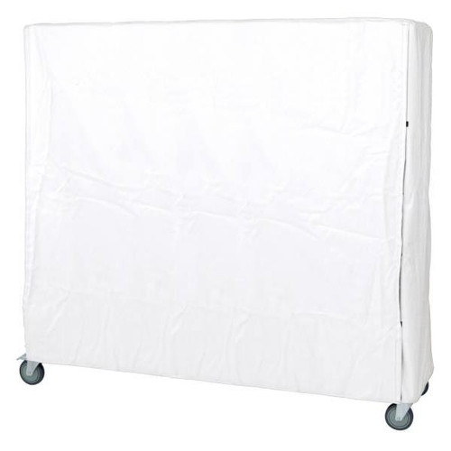 Quantum Storage Systems Cart Cover 400 Denier White Nylon Velcro Closure 24wx36lx74h Inch