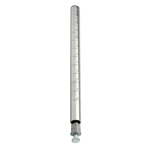 Quantum Storage Systems Wire Shelf Post - Chrome 63h Inch