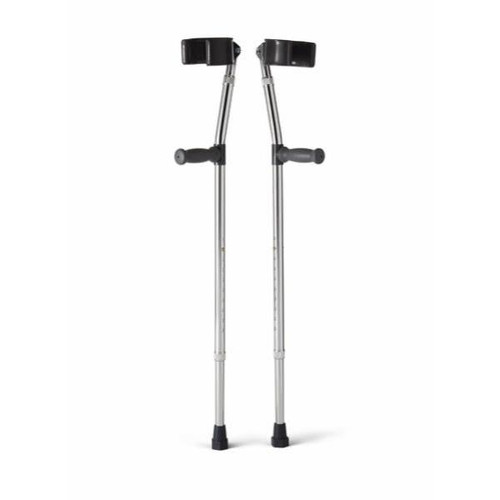 Medline Aluminum Adult Forearm Crutch, Package Of 2