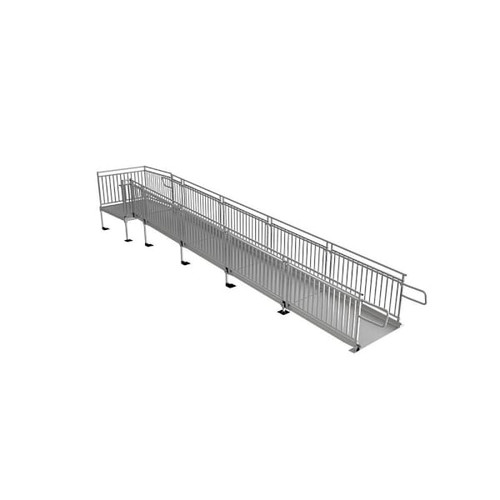 Ez-Access Pathway Hd Aluminum Code Compliant Modular Wheelchair Ramp 26ft X 48in