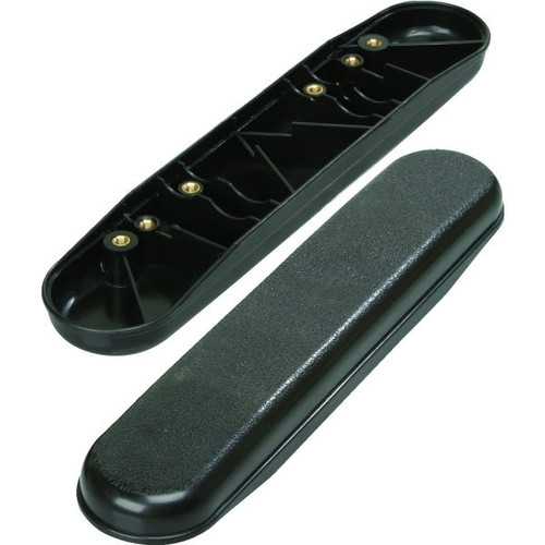 Replacement Armrest Plastic Black Desk Package Of 2