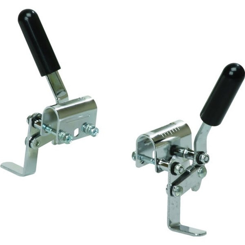 Clamp-On Style Wheel Locks, Fits Fixed Armrest Wheelchairs, Package Of 2