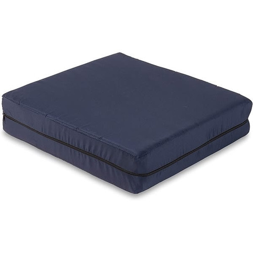 DMI Seat Cushion For Wheelchairs/Scooter/Car Seats, 4" Thick, 16 X 18, Navy Blue
