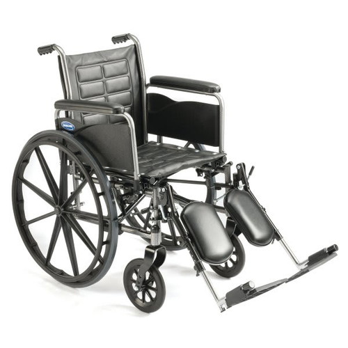 Invacare Tracer Ex2 Standard Wheelchair 18"X16" Full Length Elevating Legrest- Composit