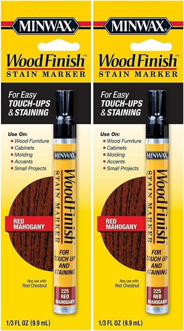 Minwax 63484000 Wood Finish Stain Marker for Touch Ups, Red Mahogany