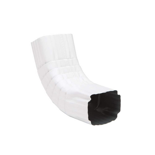 Amerimax 2 in. x 3 in. White Aluminum Downspout A-Elbow