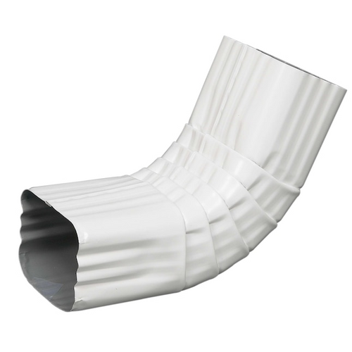 Amerimax Aluminum 11-in White Front Elbow