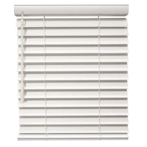 Champion 2 In. Smooth Faux Wood 78 In. X 84 In. Room Darkening Blind, Pure White