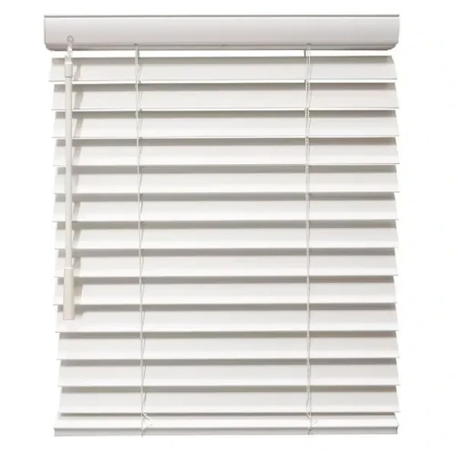 Champion 2 In. Smooth Faux Wood 21 In. X 96 In. Room Darkening Blind, Pure White