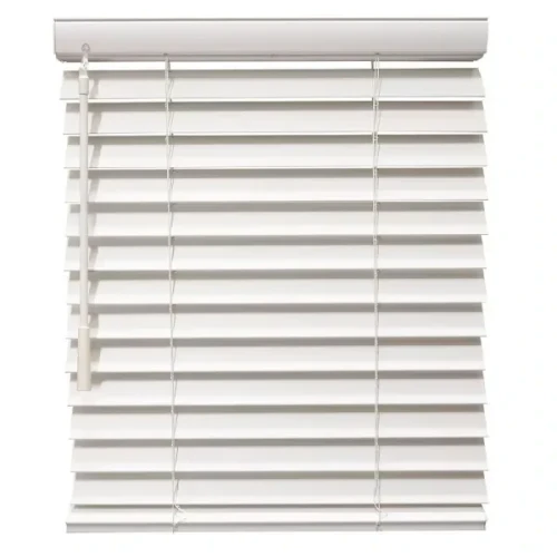 Champion 2 In. Smooth Faux Wood 48 In. X 84 In. Room Darkening Blind, Pure White