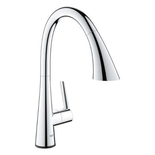 Grohe Ladylux L2 Touch Single-Handle Pull-Down Kitchen Faucet With Dual Spray In Starlight Chrome