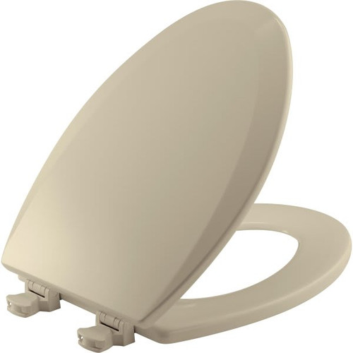 Bemis Easy Clean Closed Elongated Wood Toilet Seat (Bone) (6-Pack)