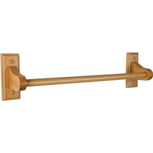 Design House Dalton 24" Towel Bar, Honey Oak