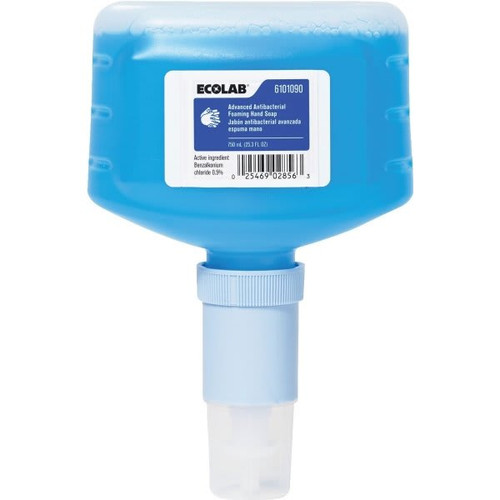 Ecolab Advanced Antibacterial Foaming Hand Soap 750ml, Case Of 6