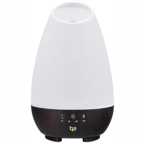 Healthsmart 500 mL Essential Oil Diffuser And Cool Mist Humidifier With 7-Color Led, White