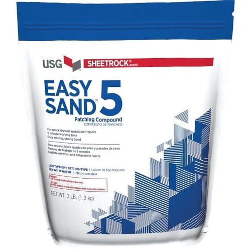 Usg 3lb Bag Easy Sand 5 Min Joint Compound Powder, Case Of 6