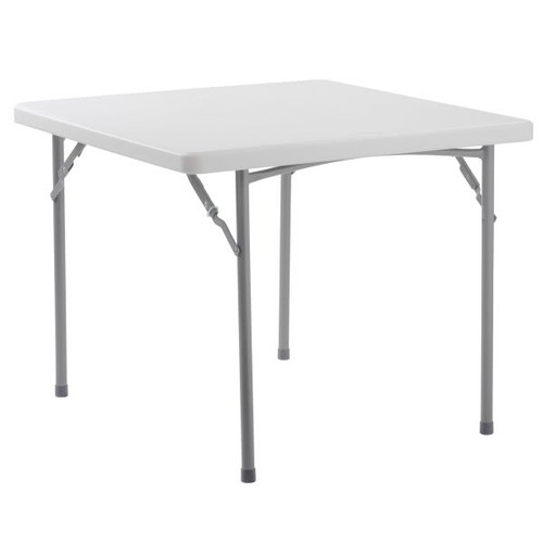 National Public Seating 36" X 36" Heavy Duty Folding Table Speckled Gray