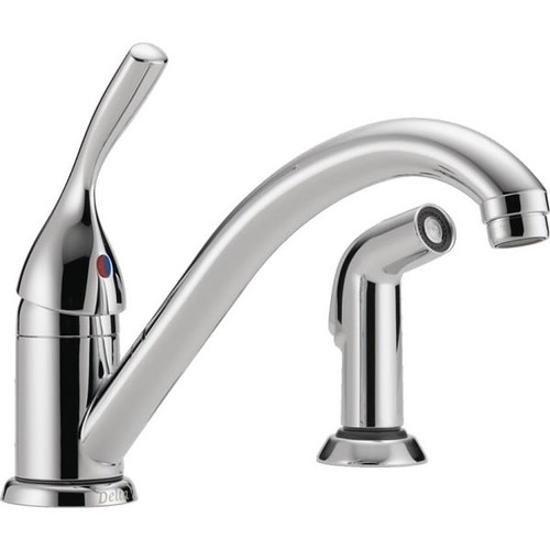 Delta Single Handle Kitchen Faucet With Spray In Chrome