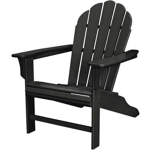 Trex Outdoor Furniture Black Hd Patio Adirondack Chair In Charcoal