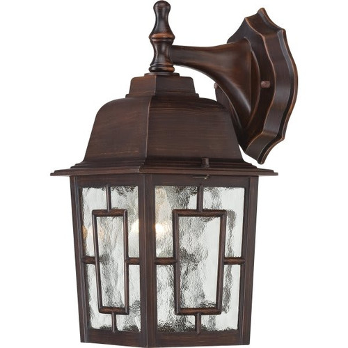 Satco Banyan 12.25 In. Incandescent Outdoor Wall Sconce