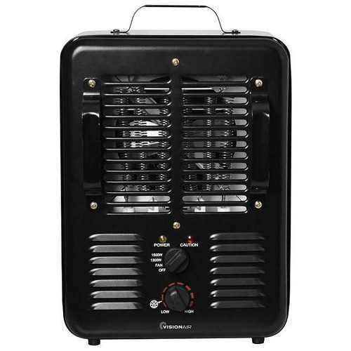 Visionair 15 In. 1500/1300w Milkhouse Heater With 2 Prong Power Cord