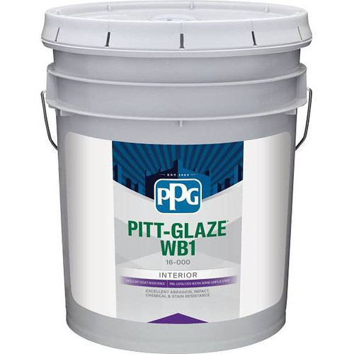Ppg Architectural Finishes Pitt-Glaze Epoxy Semi-Gloss Paint, Midtone, 5 Gallon