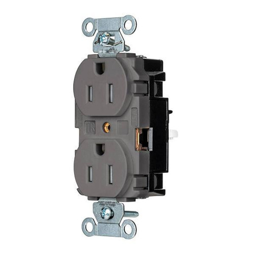 Hubbell Wiring Edgeconnect 15a 125v X-Hd Spec Duplex Recp Ivory Package Of 10
