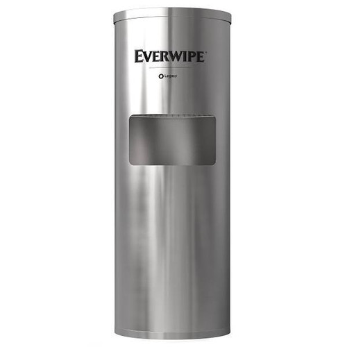 EVERWIPE By Tork Stainless Steel Wet Wipe Stand With Built-In Trash Bin